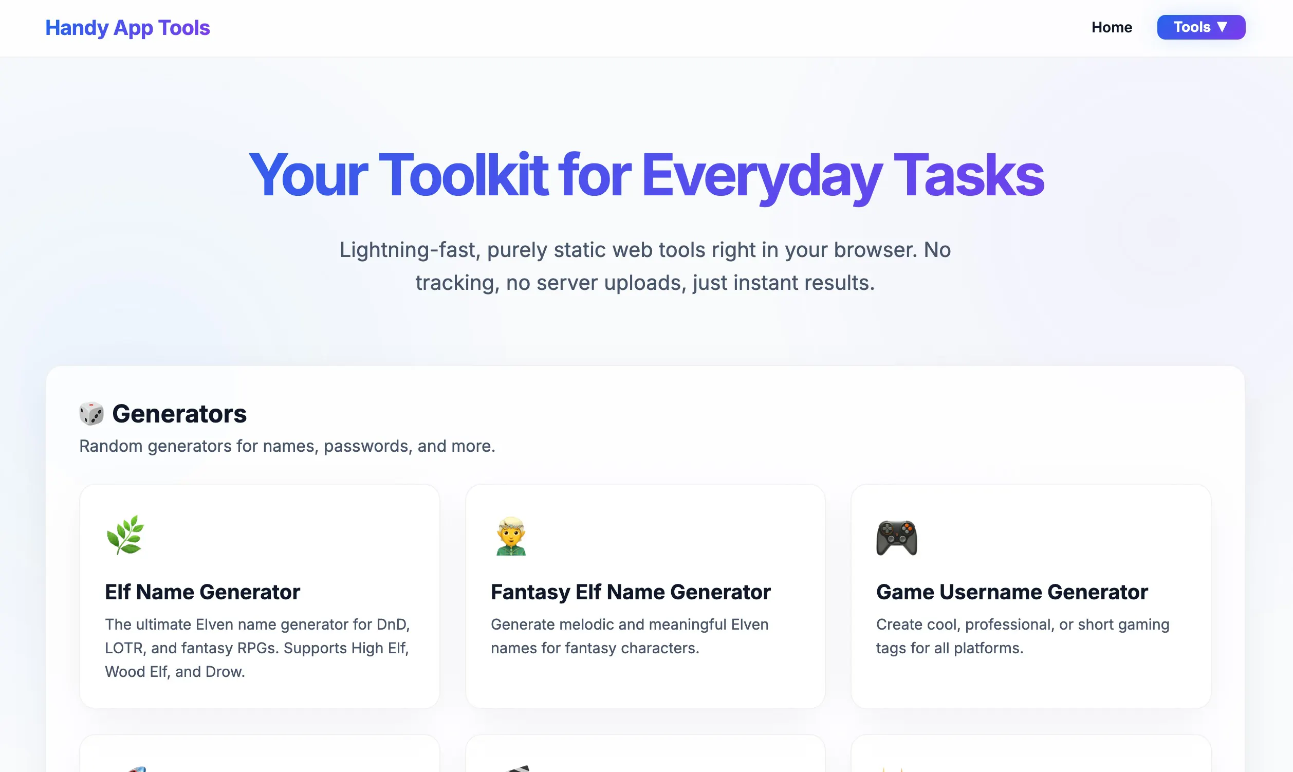 Free Online Toolkits のプロダクトバナー