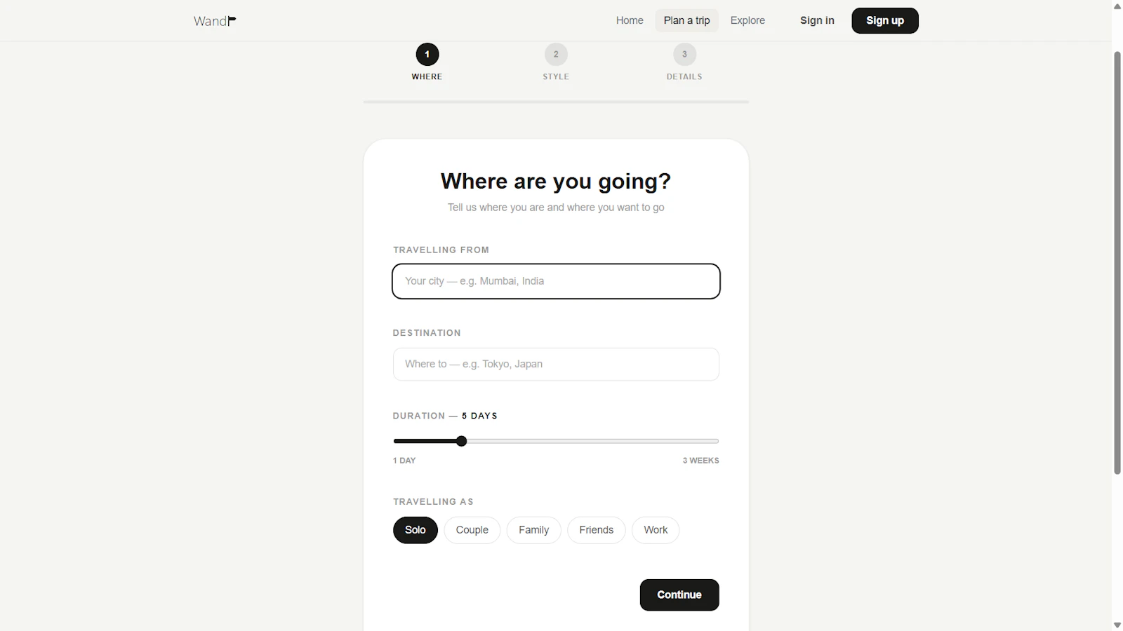 Wandr screenshot 2