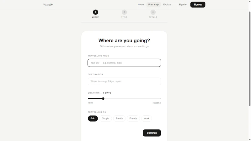 Wandr screenshot 2