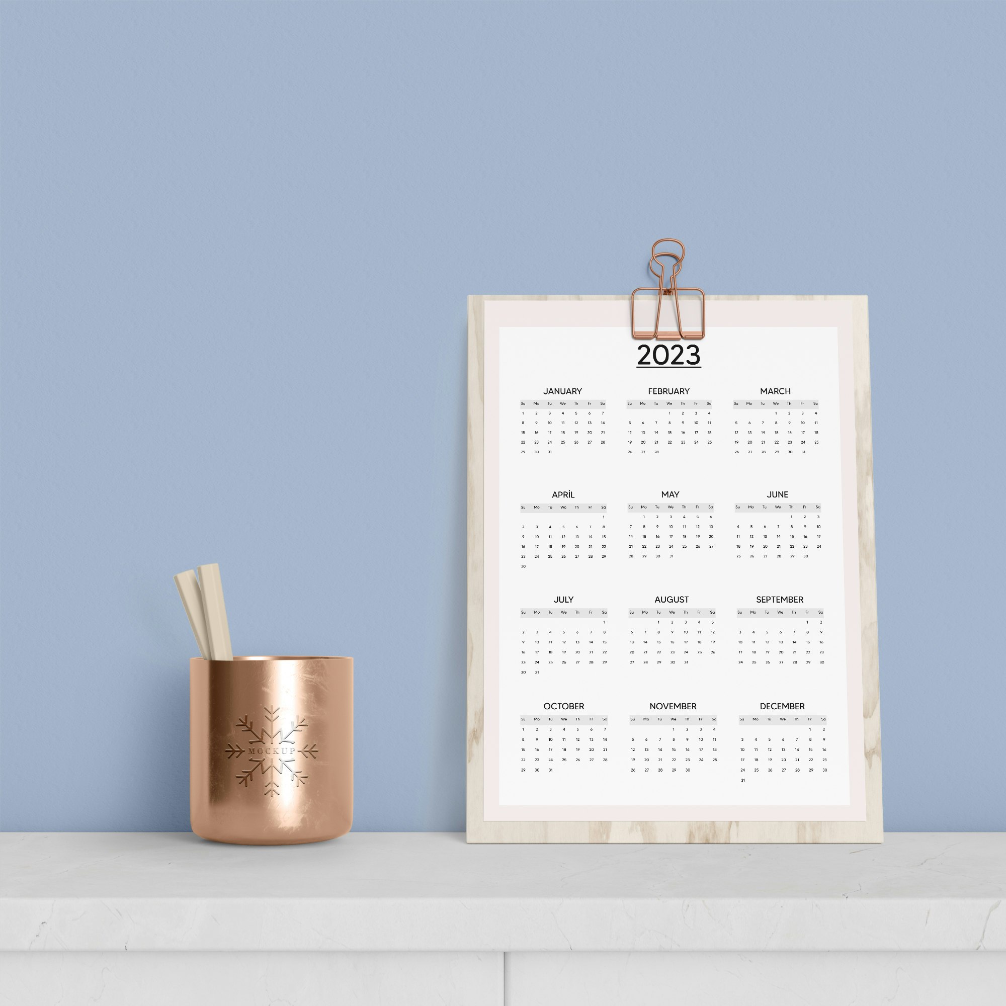 2023 Drukbare jaarlijkse kalender - 2023 Drukbare jaarlijkse kalender media 9