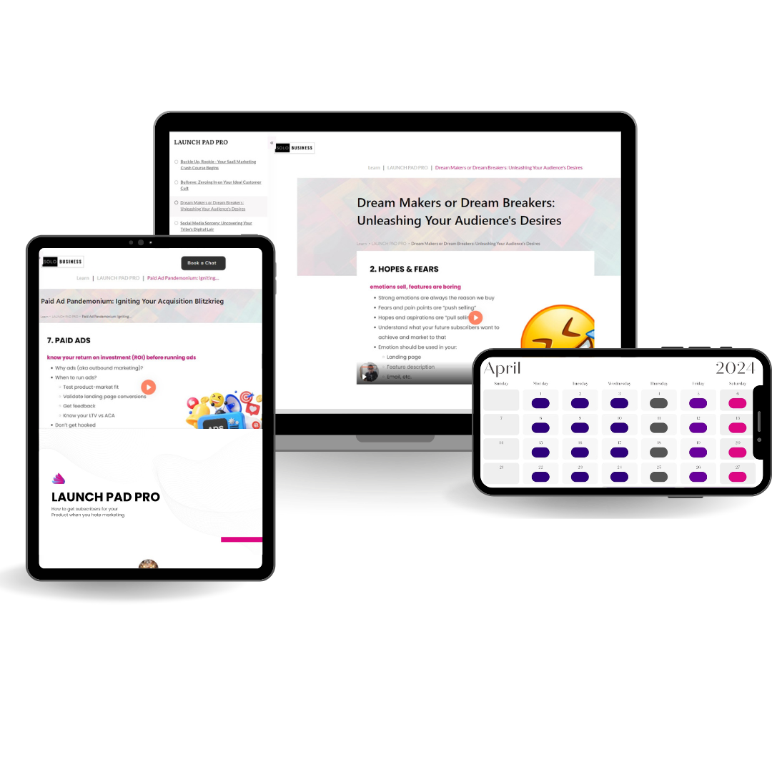 Startpad - Vermarkten Sie Ihre SaaS leicht mit dem Plan und den Werkzeugen Medien 3