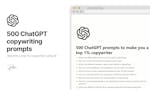 500 ChatGPT Copywriting Prompts Bundle image