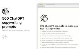 500 ChatGPT Copywriting Prompts Bundle media 1
