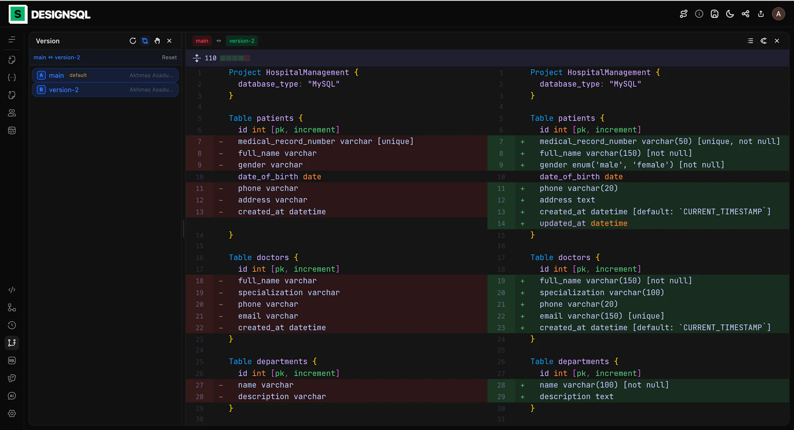 DesignSQL V2 screenshot 3