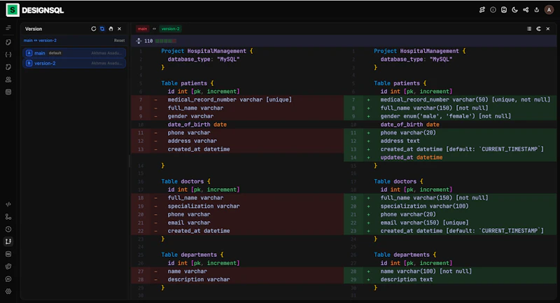 DesignSQL V2 screenshot 3