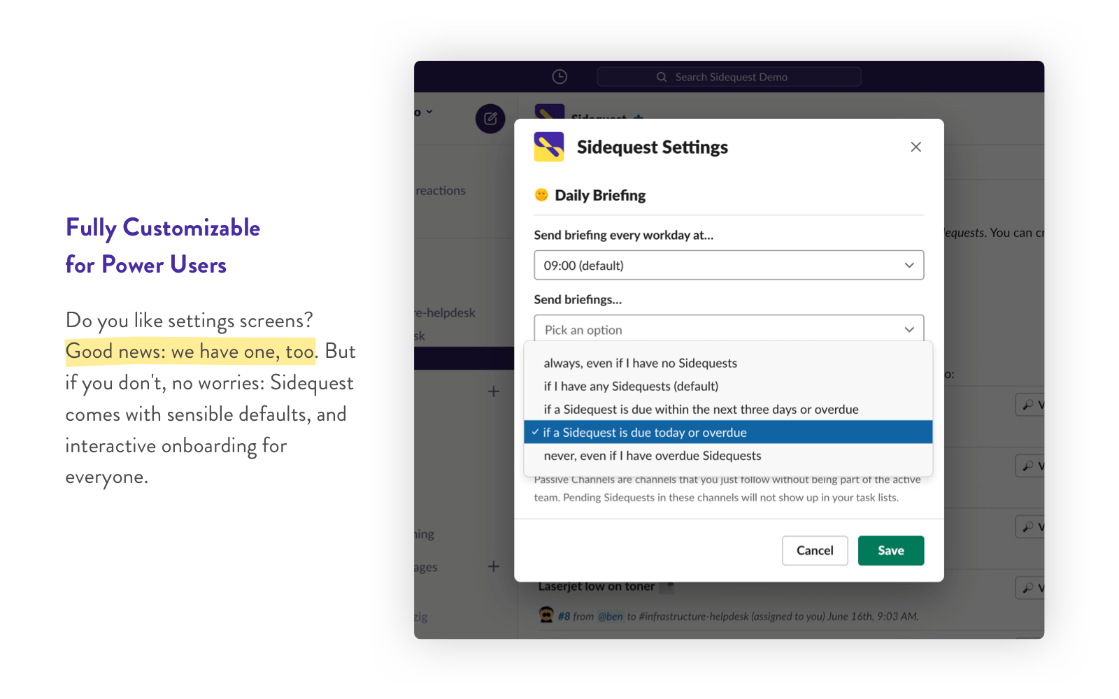 Sidequest for Slack gallery image