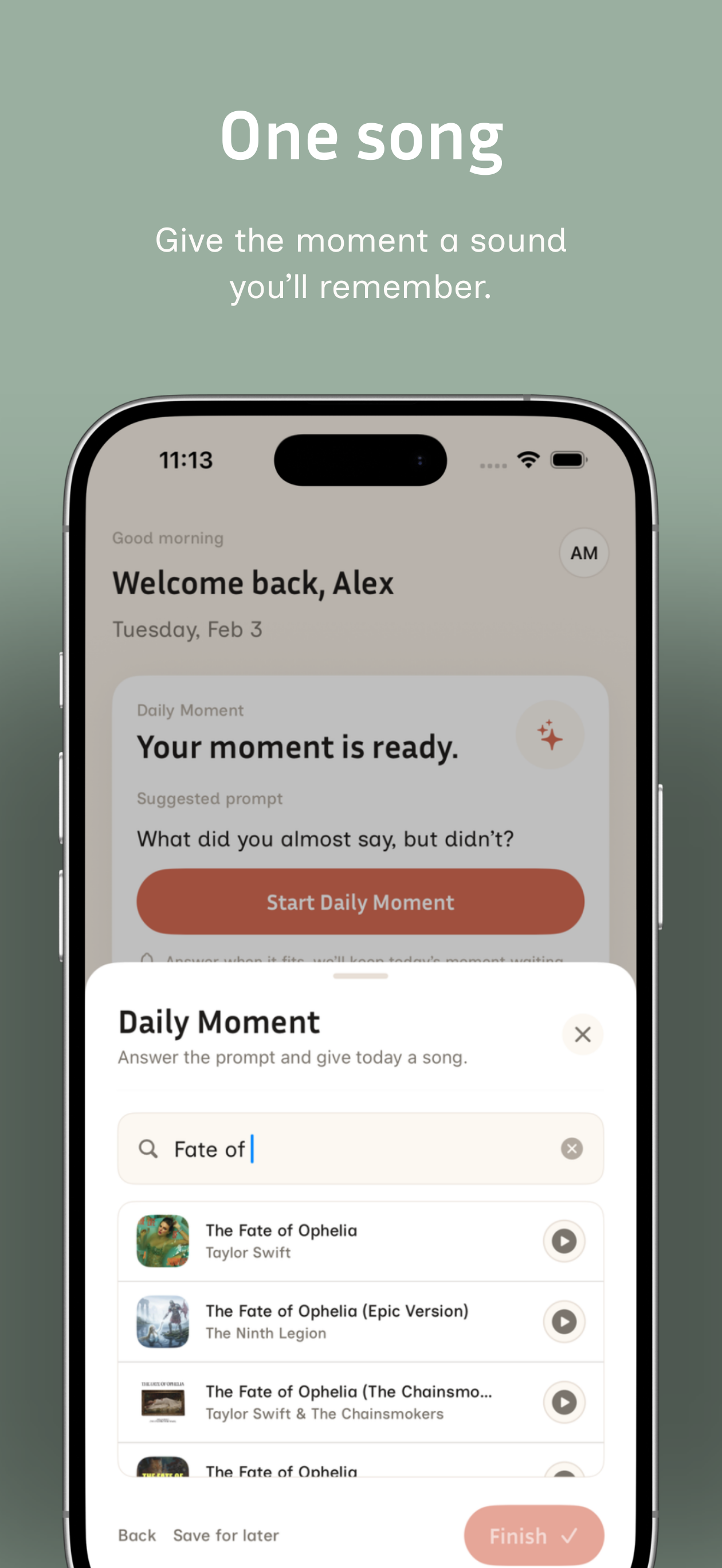 Trace: A Daily Journal - Screenshot 3 showing product features and functionality