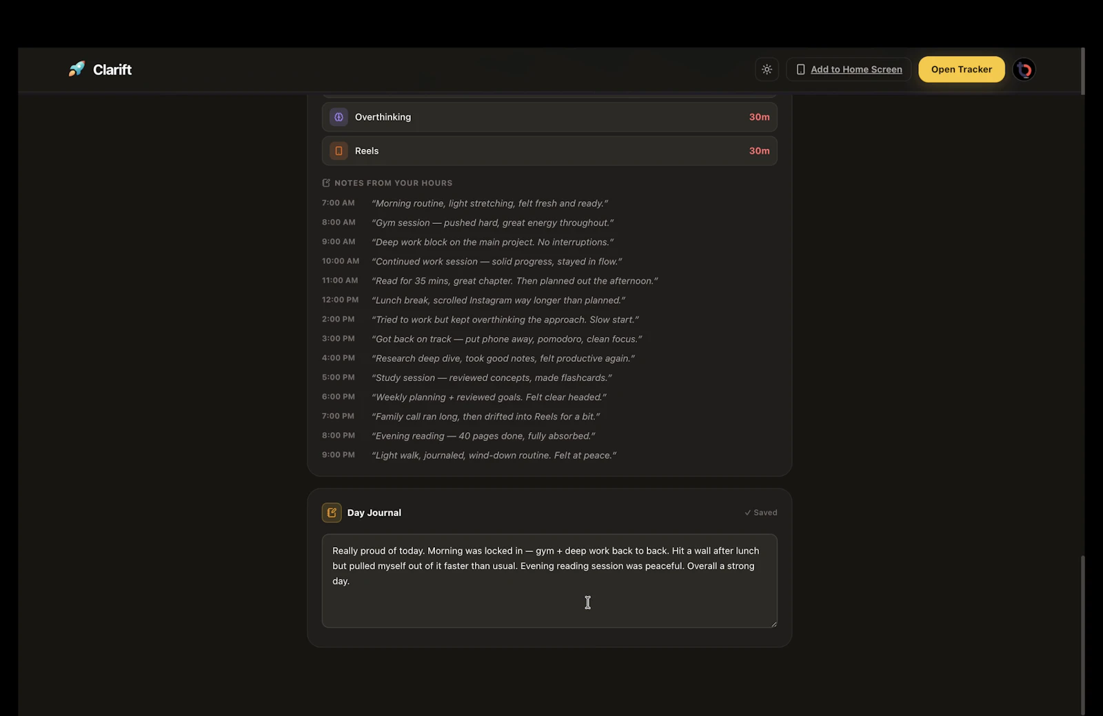 Clarift screenshot 9