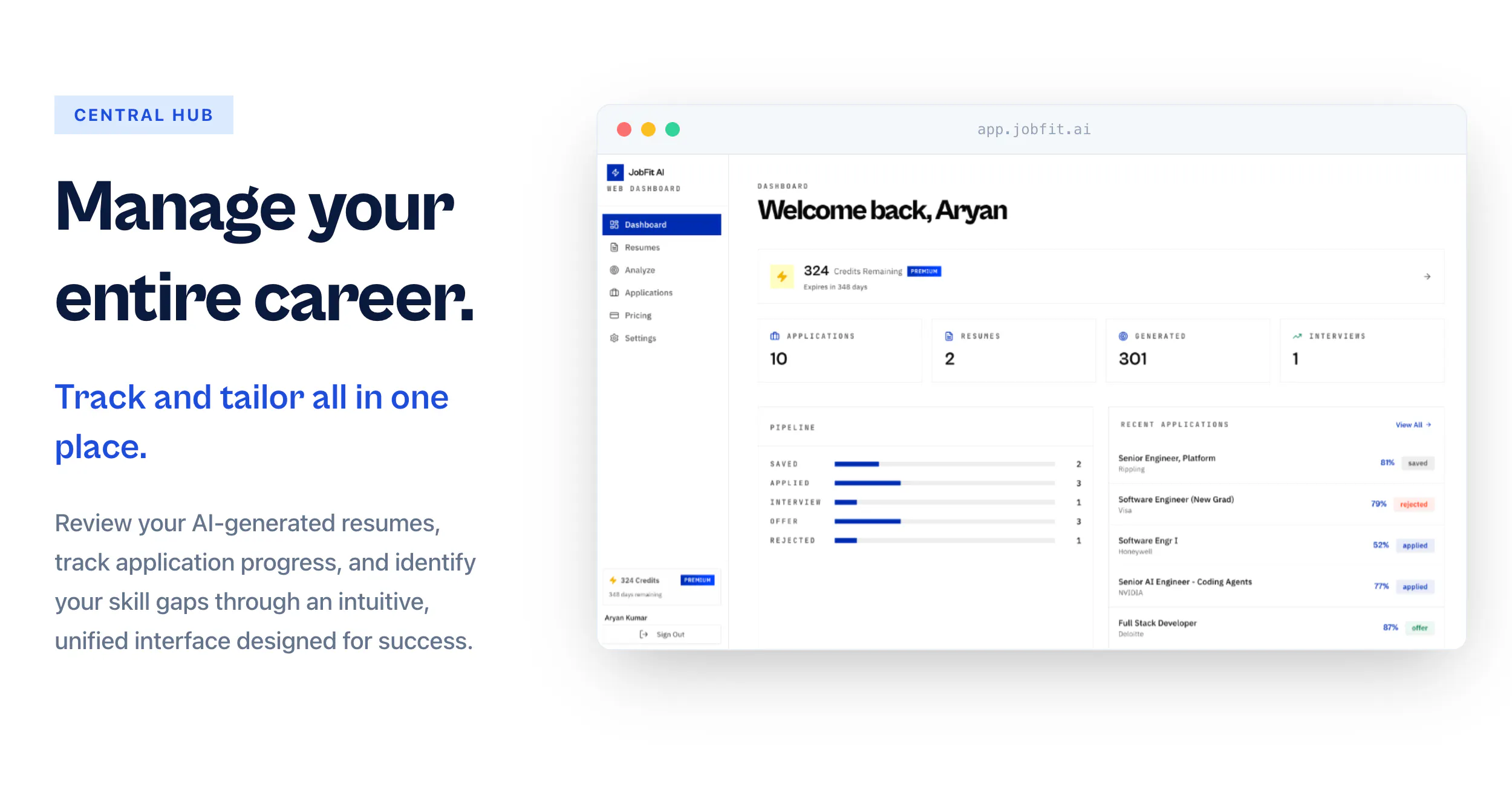 JobFit AI - Resume Tailoring & Scoring gallery image