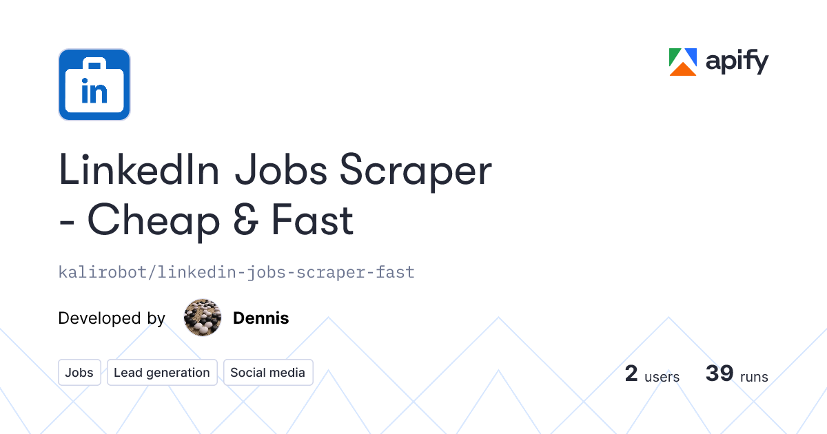 LinkedIn Jobs Scraper - Cheap & Fast gallery image