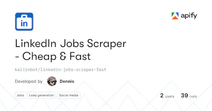 LinkedIn Jobs Scraper - Cheap & Fast gallery image
