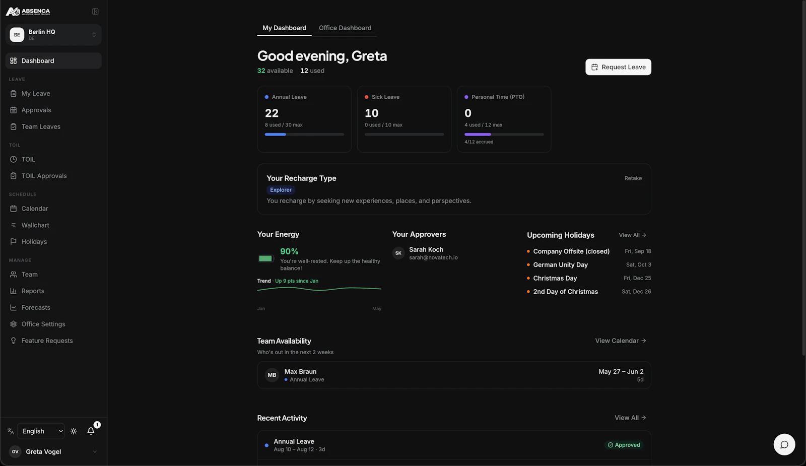 Absenca screenshot 1