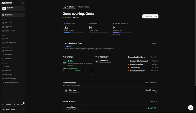 Absenca screenshot 1