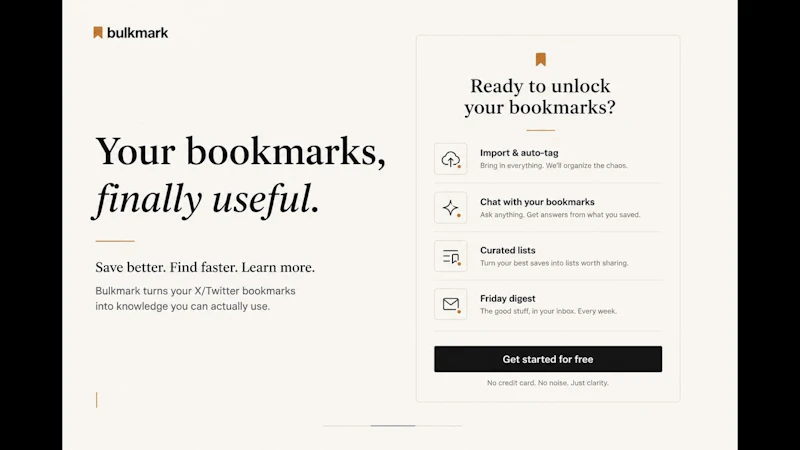 Bulkmark screenshot 1 (video preview)