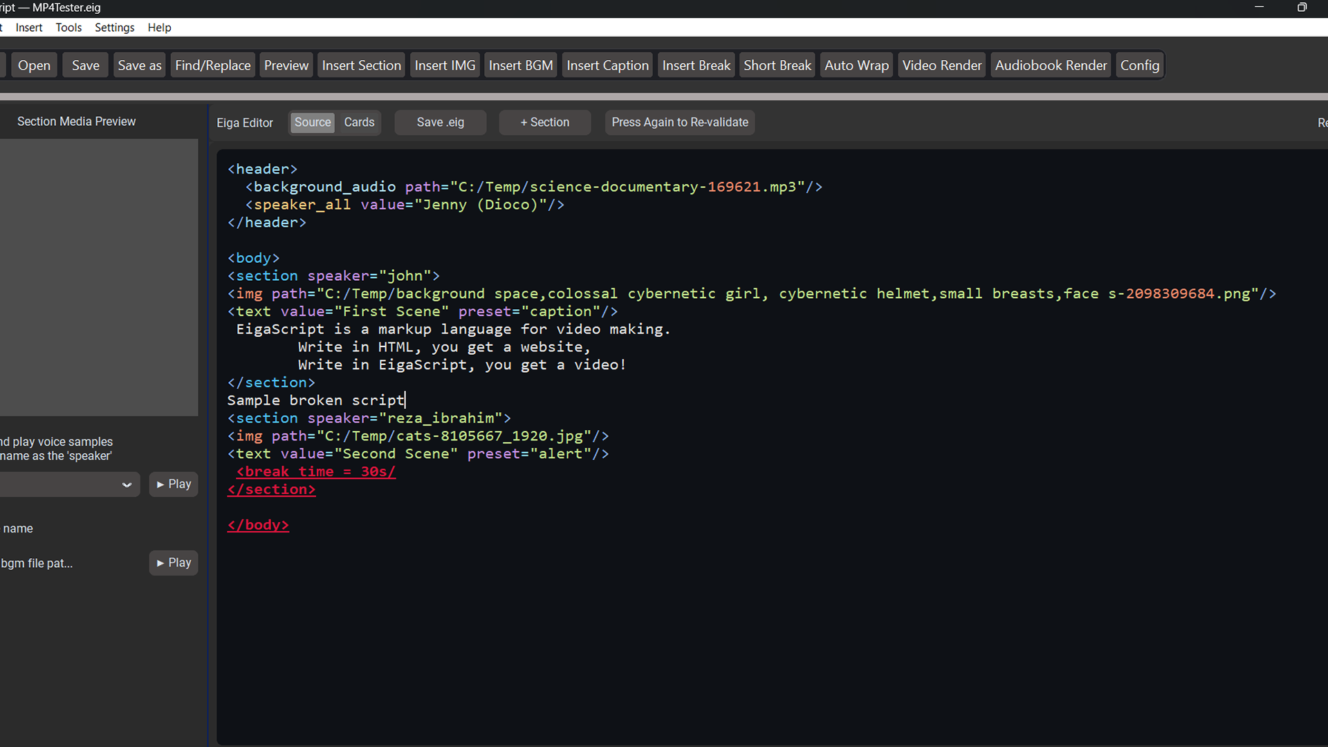 EigaScript: Script-Based Video Maker gallery image