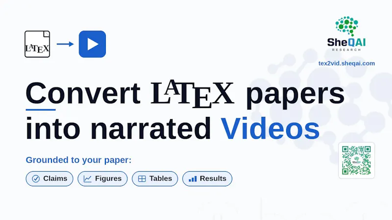 TeX2Vid: Convert papers into videos screenshot 1 (video preview)