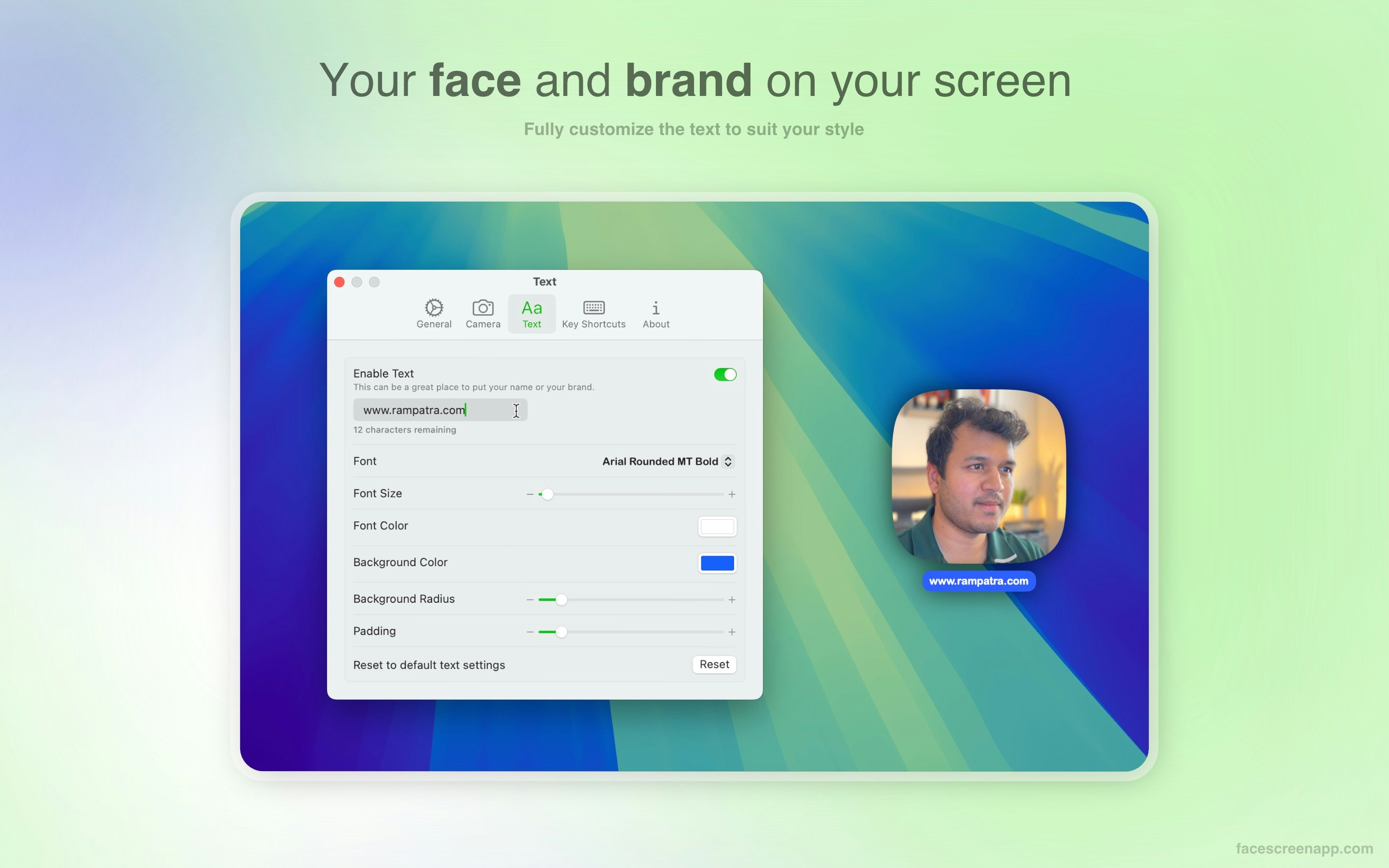 Facescreen - Setzen Sie Ihre Identität auf Ihren Bildschirm Medien 5