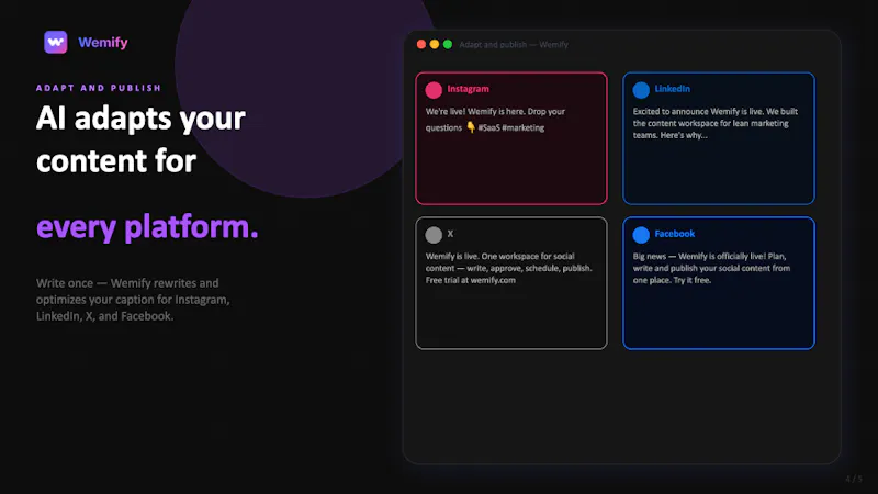 Wemify screenshot 4