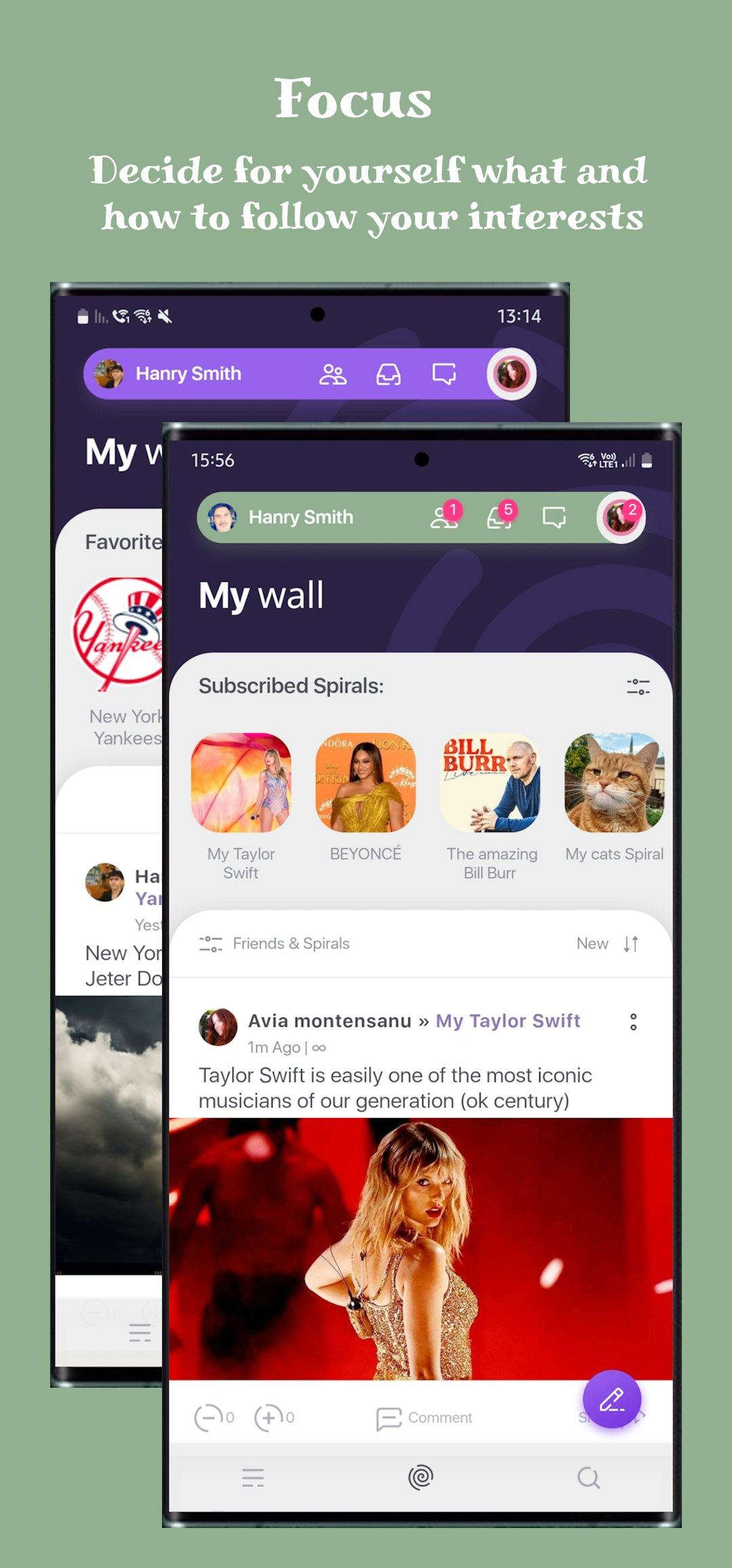 Spiral Social - New social network app inspired by Wikipedia topics media 4