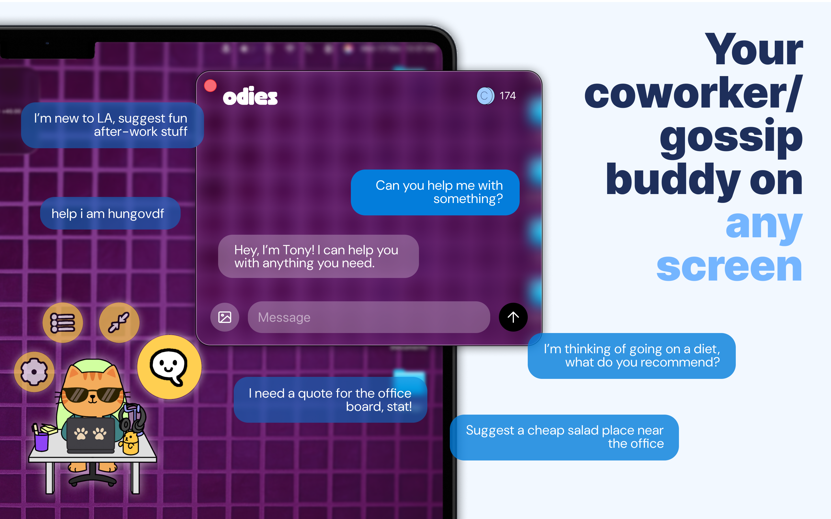 Odies AI Coworkers - Screenshot 5 showing product features and functionality