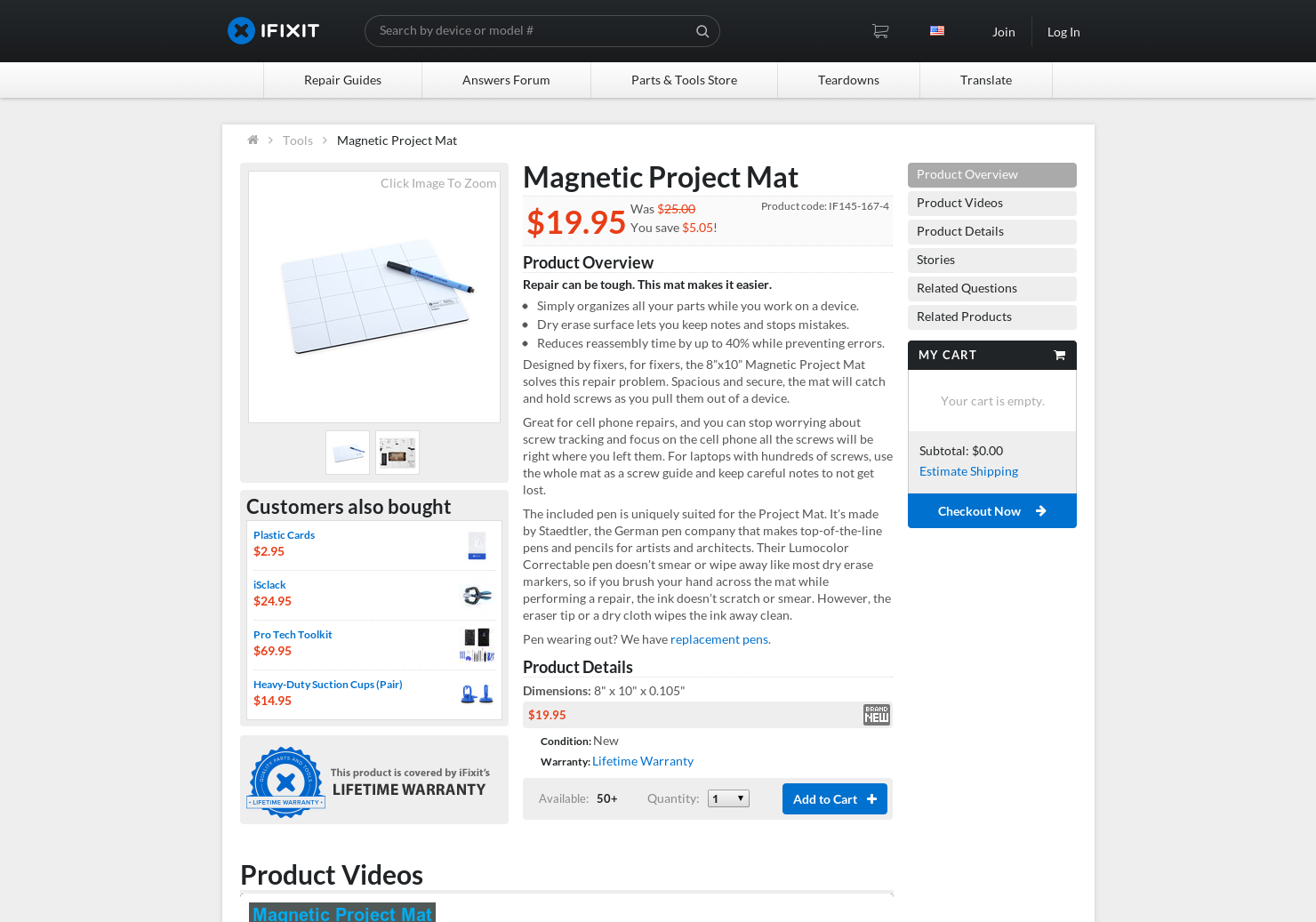 Pro Magnetic Project Mat