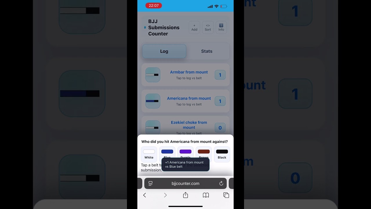 BJJ Submissions Counter for Beginners gallery image