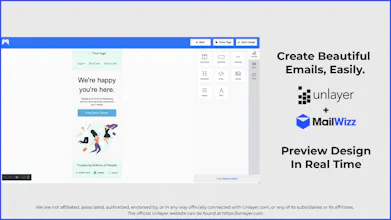 Mailwizz EMA - Unlayer Email Editor gallery image