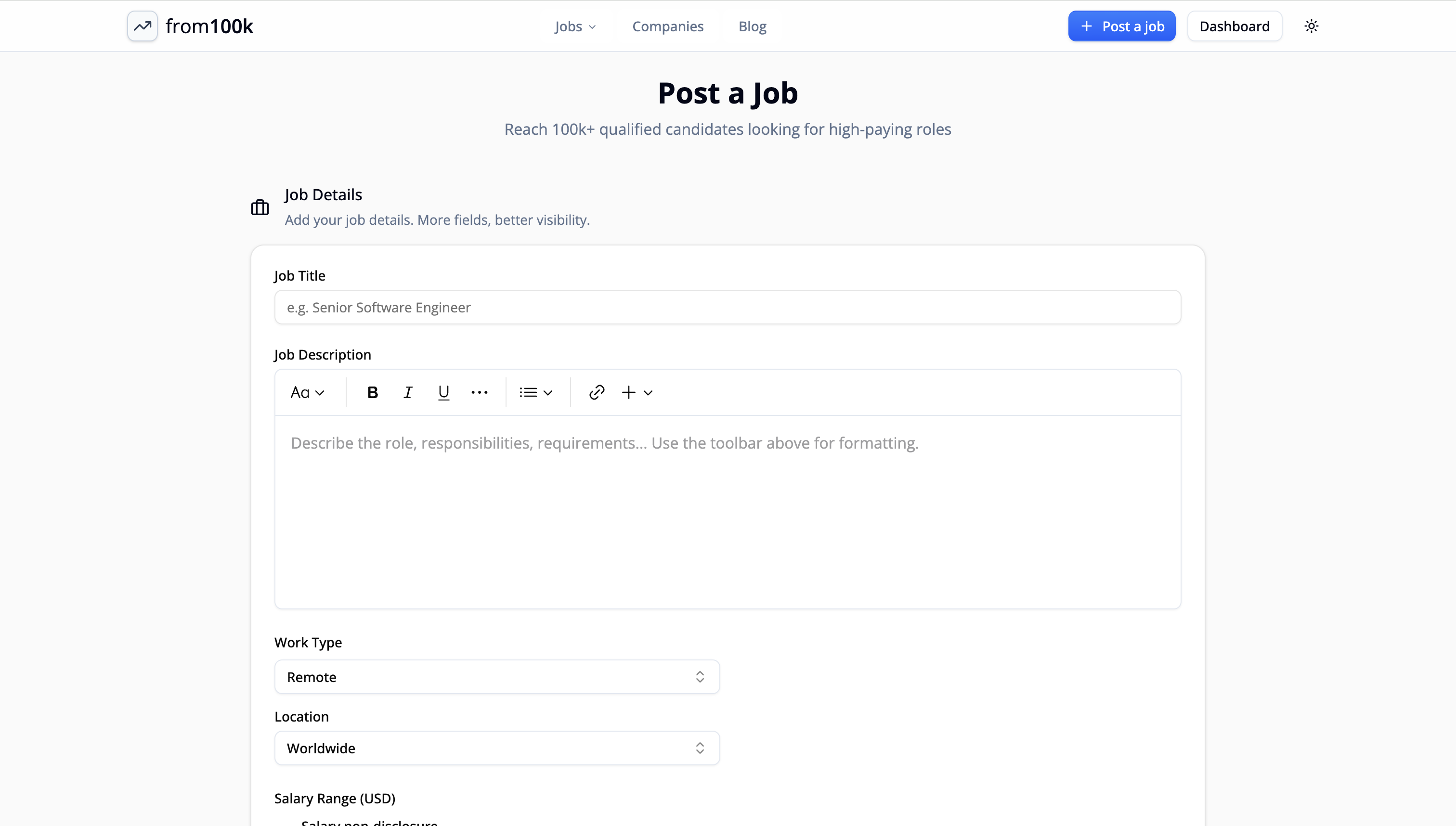 Média Depuis 100k - Emplois informatiques bien rémunérés à partir de 100 000 $ 5