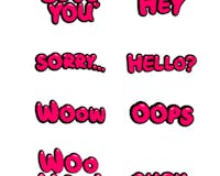 Handy Word Reaction Stickers for iMessage media 2