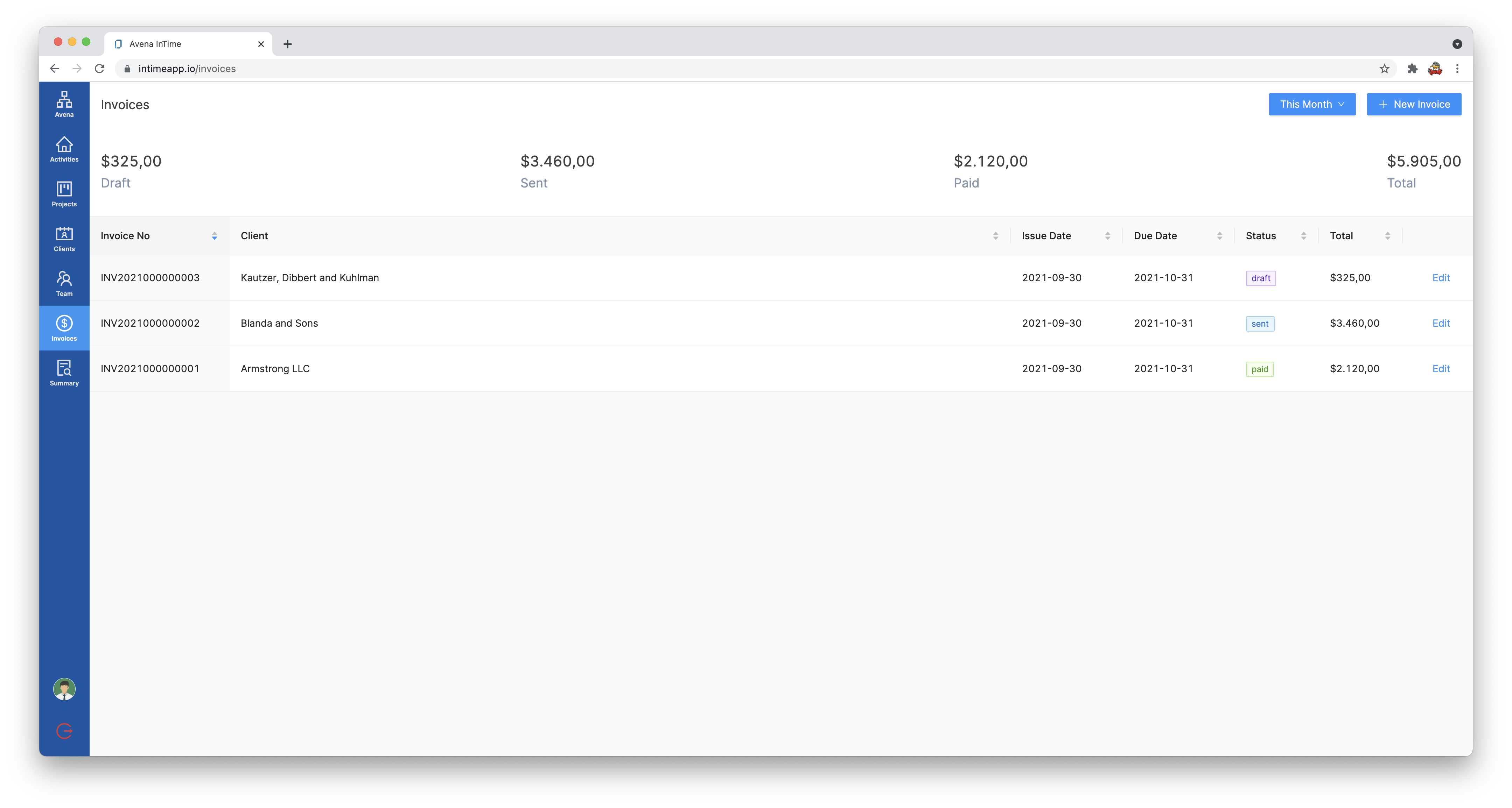 InTime - Invoice your Time gallery image