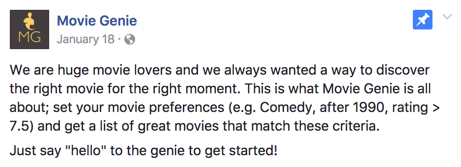 Movie Genie bot gallery image