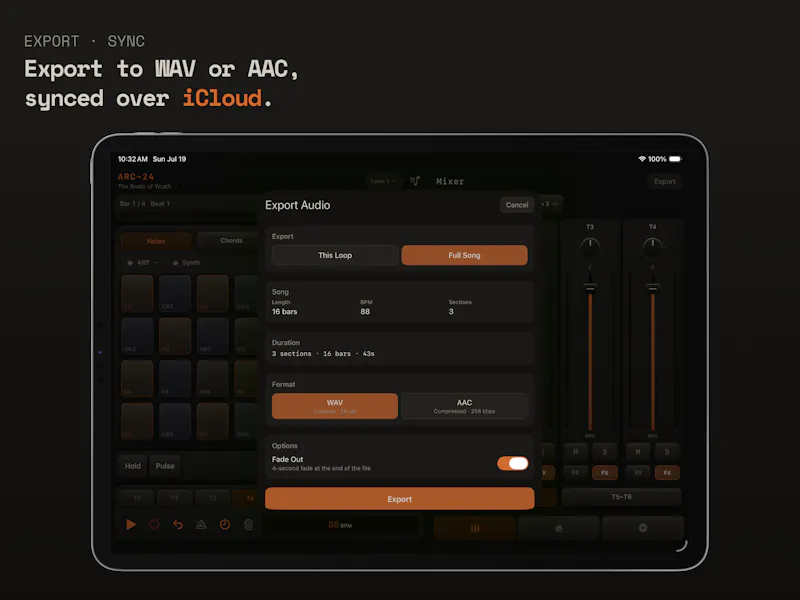 ARC-24 Multitrack Groovebox for iOS screenshot 10