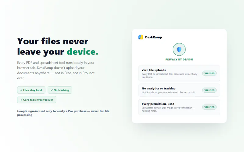 DeskRamp screenshot 3
