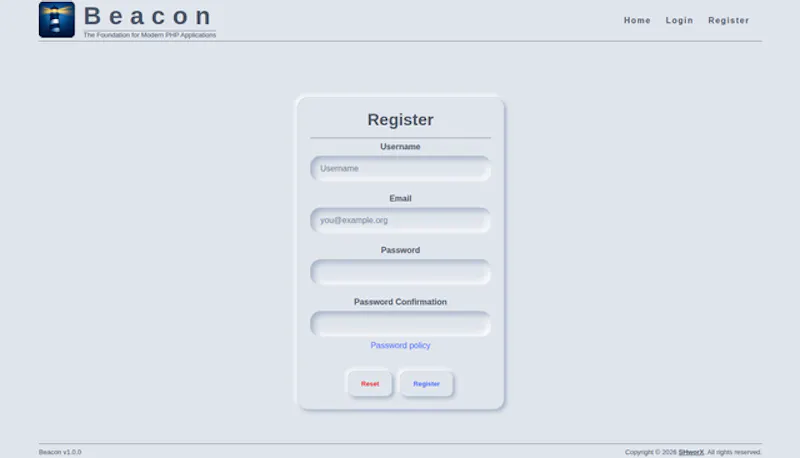 Beacon PHP screenshot 4
