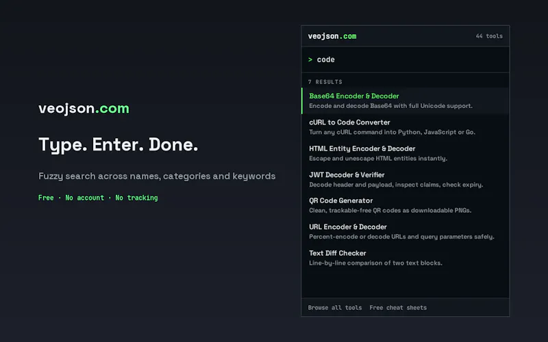 VeoJSON – 44+  Developer Micro-Tools screenshot 3