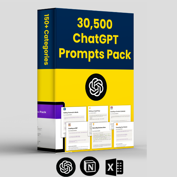 Ultimate 30,500 ChatGPT Prompts Pack