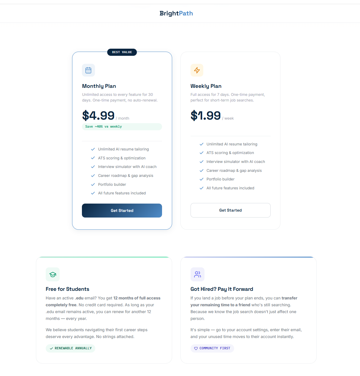 BrightPath – Career OS gallery image