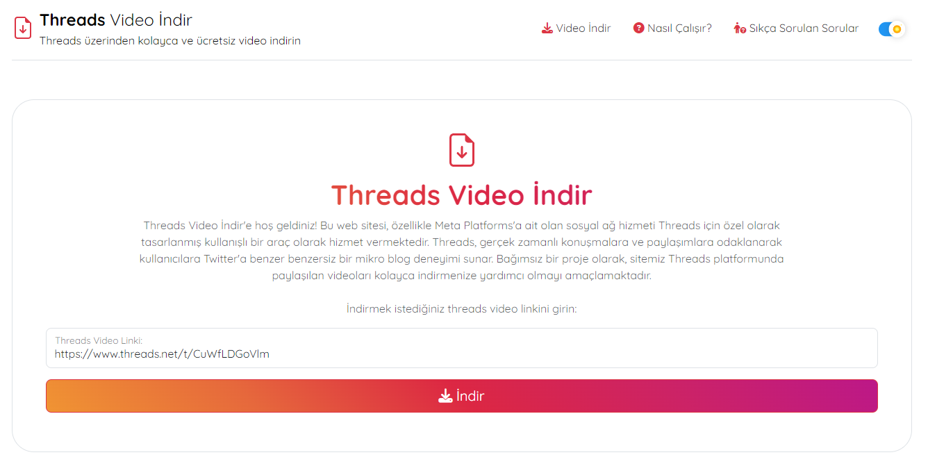 Threads Video İndir (Downloader) media 1