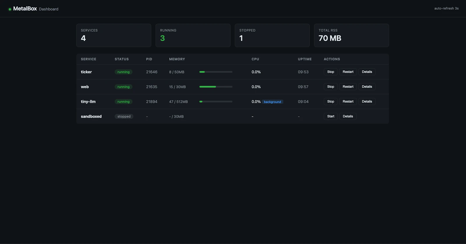 MetalBox screenshot 1