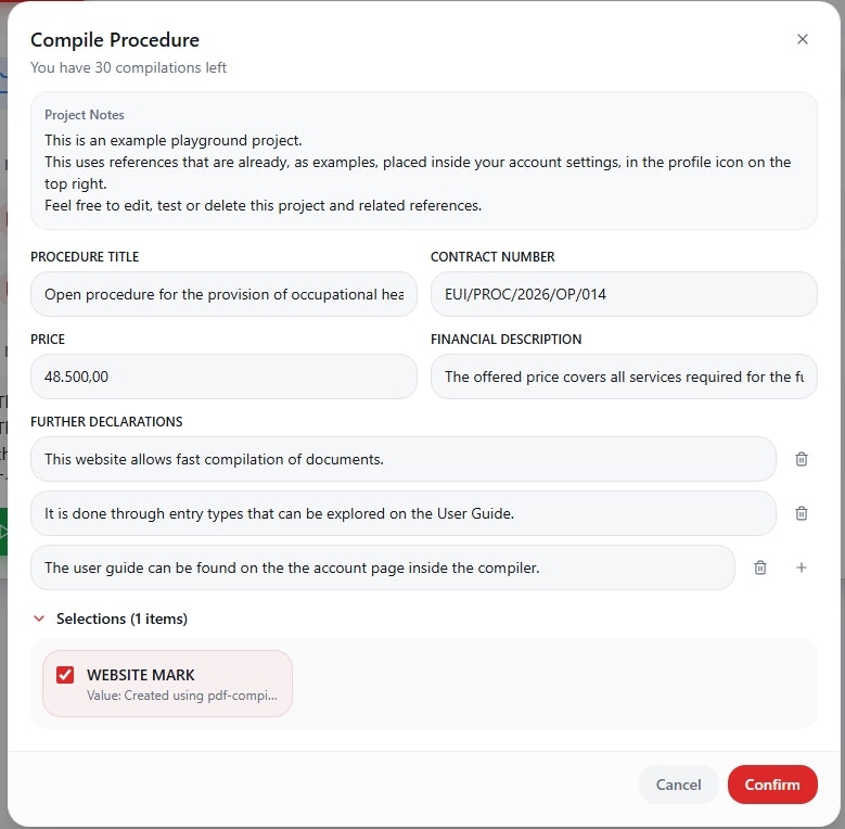 PDF Compiler gallery image