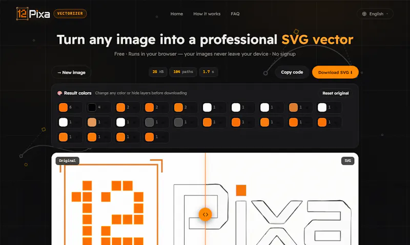 12pixa Vectorizer screenshot 2