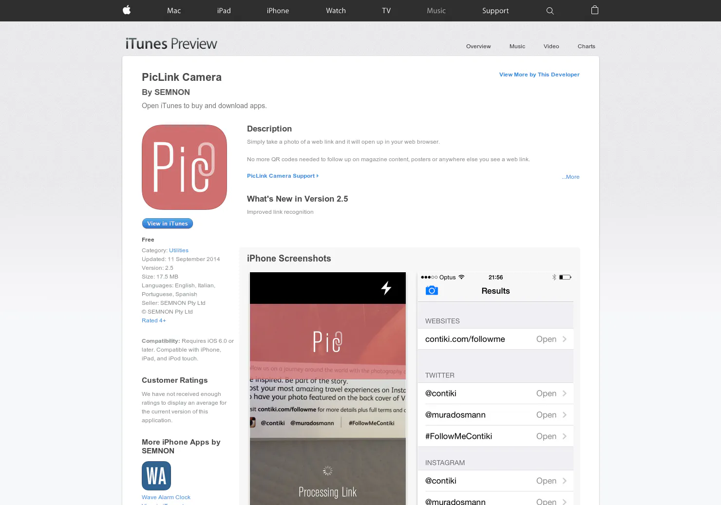 PicLink Camera