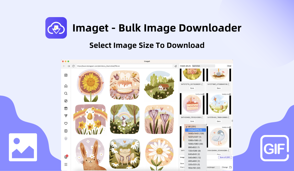 Imaget - pemuat gambar pukal media 5