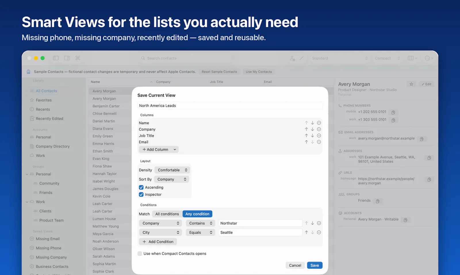 Compact Contacts for iPhone & iPad screenshot 5