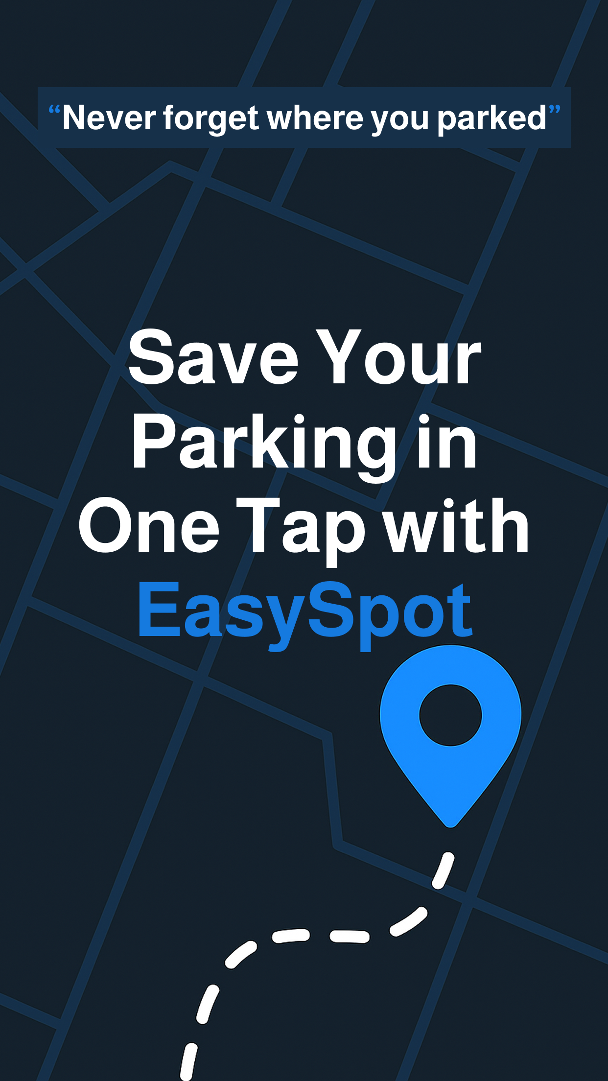 EasySpot - Never Lose Your Car Again - Main product screenshot demonstrating key features and user interface