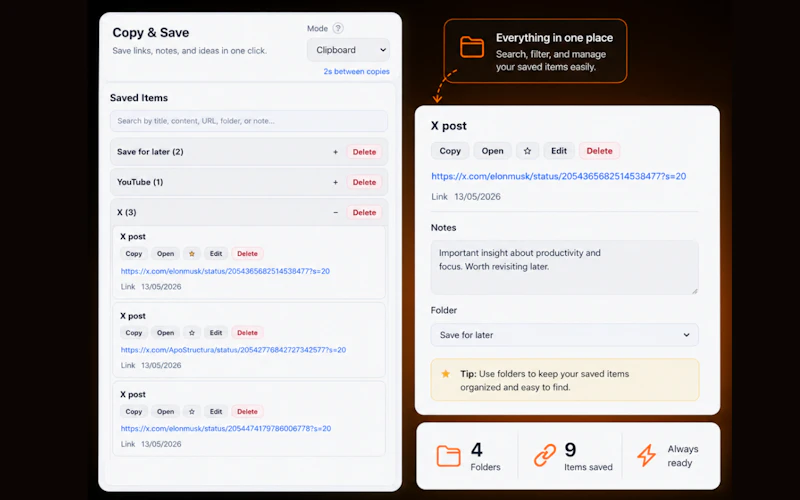 Copy & Save screenshot 3