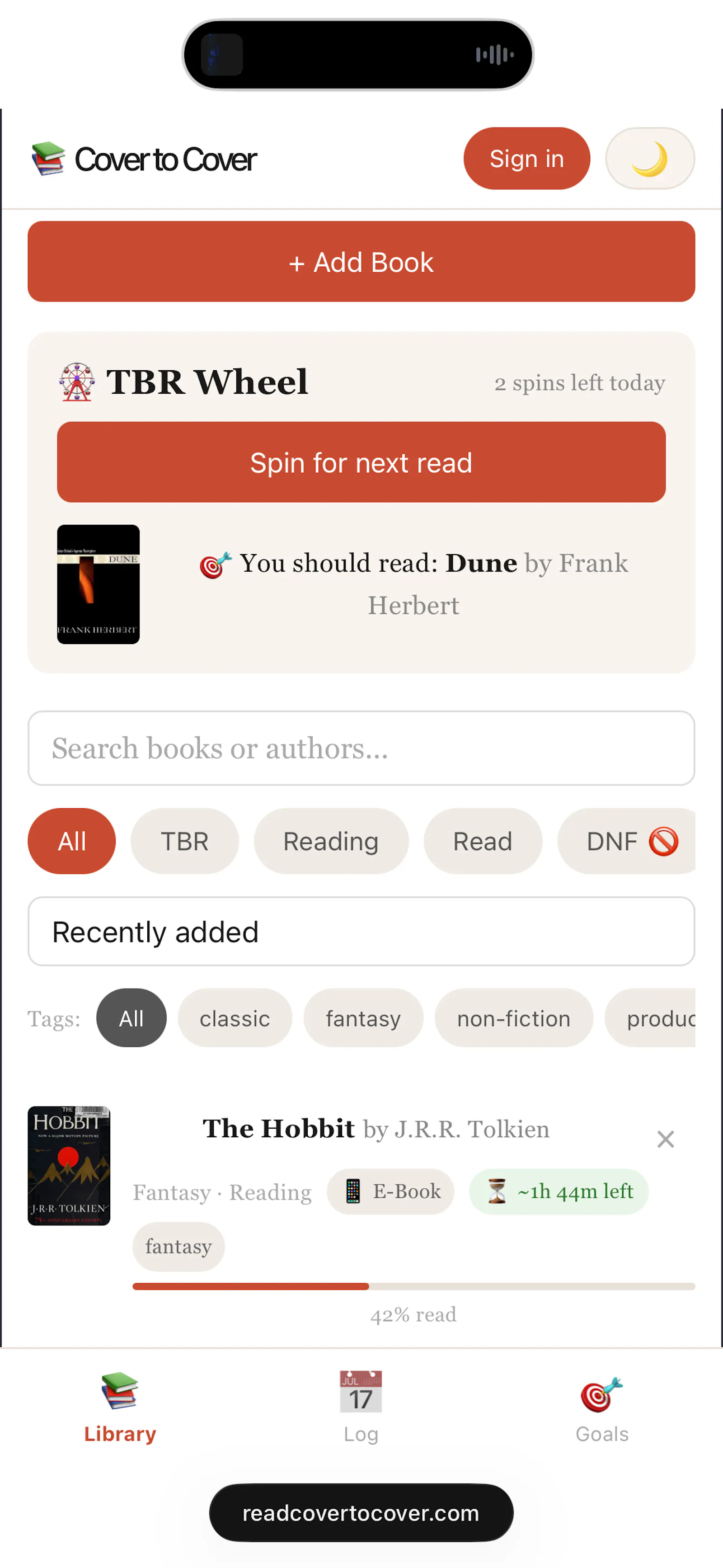 Cover to Cover screenshot 3
