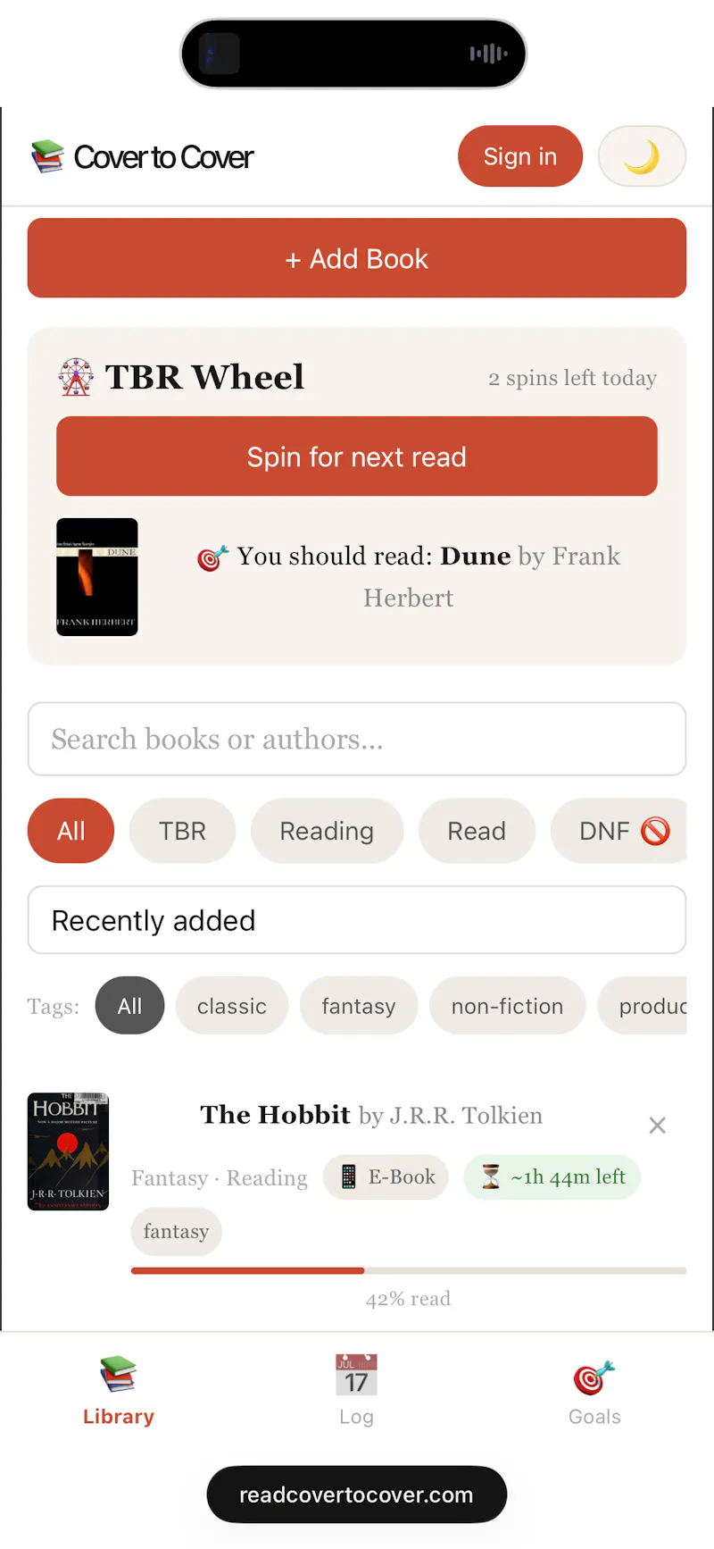 Cover to Cover screenshot 3