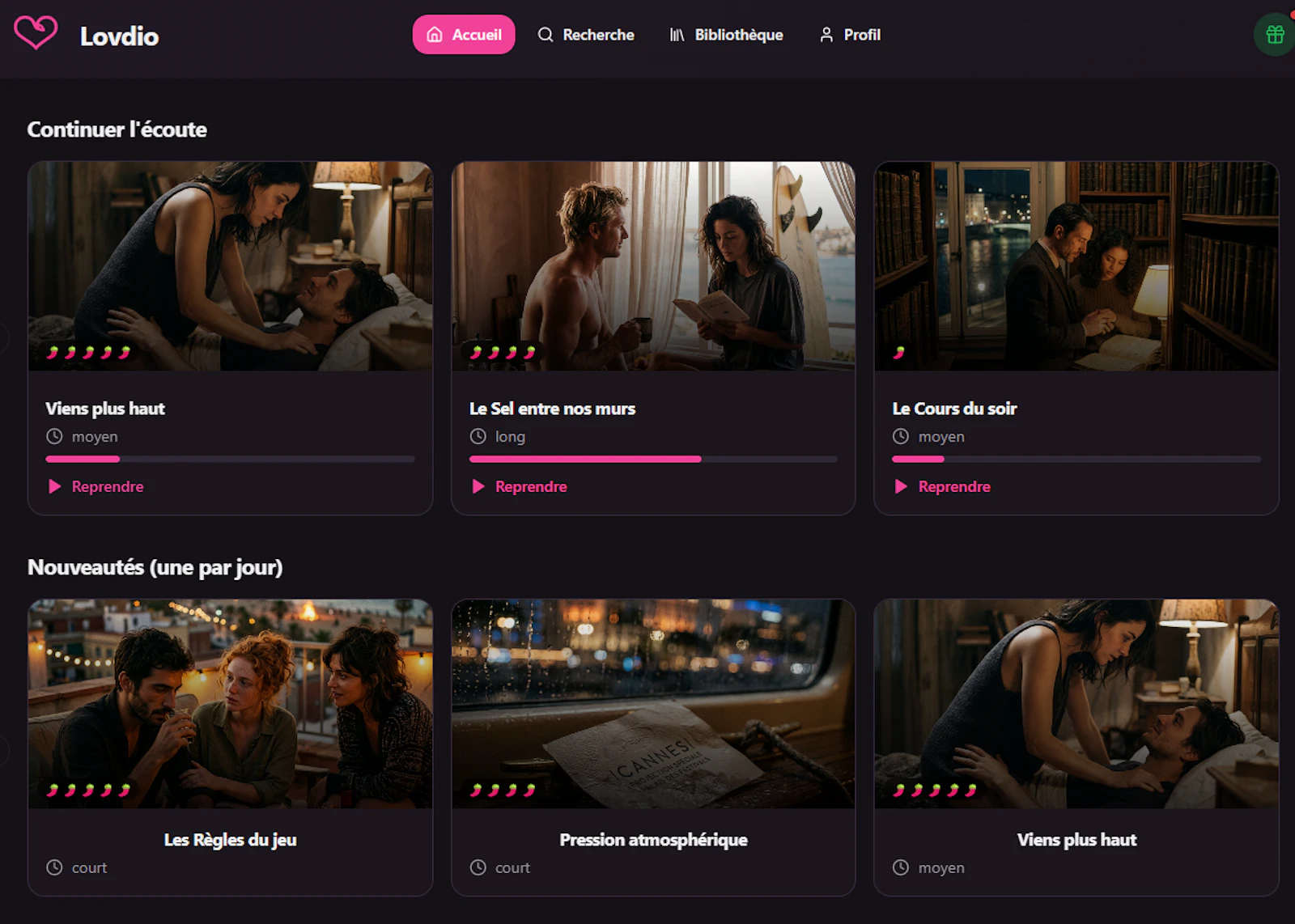 Lovdio screenshot 1