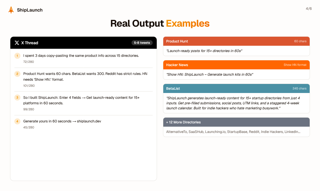 ShipLaunch - Screenshot 4 showing product features and functionality
